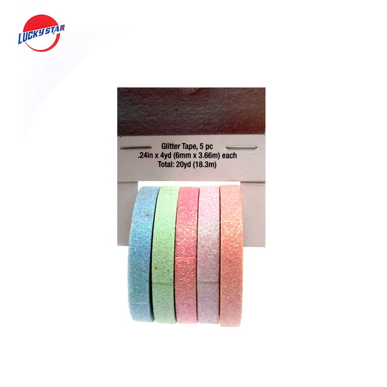washi tape set with glitter